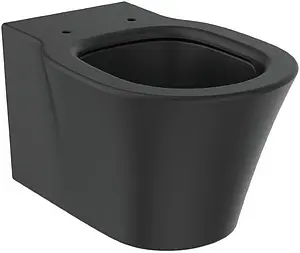 Унитаз подвесной безободковый Ideal Standard Connect Air AquaBlade Silk Black черный матовый E0054V3 Унитаз подвесной безободковый Ideal Standard Connect Air AquaBlade Silk Black черный матовый E0054V3, 3