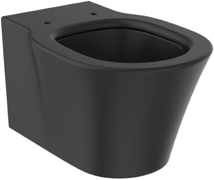 Унитаз подвесной безободковый Ideal Standard Connect Air AquaBlade Silk Black черный матовый E0054V3 Унитаз подвесной безободковый Ideal Standard Connect Air AquaBlade Silk Black черный матовый E0054V3