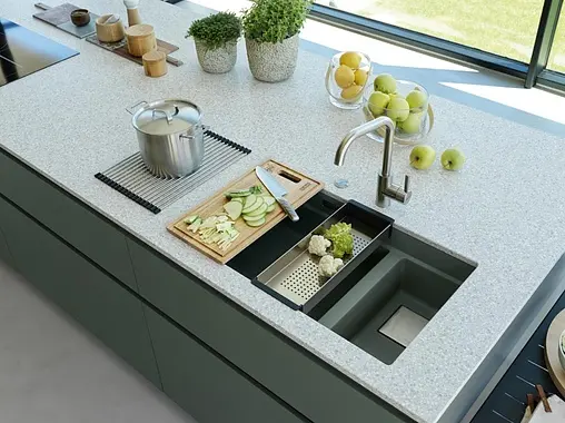 Мойка кухонная Franke Kubus 2 KNG 120 миндаль 125.0528.637