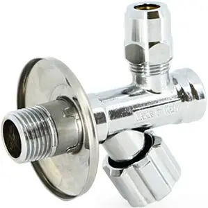 Вентиль регулирующий угловой с фильтром ½"н x ⅜"н x 10ц хром Uni-fitt 186F2500 Вентиль регулирующий угловой с фильтром ½"н x ⅜"н x 10ц хром Uni-fitt 186F2500, 1