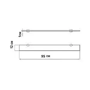 Полка Aquaton хром 1A110403XX010 Полка Aquaton хром 1A110403XX010, 2
