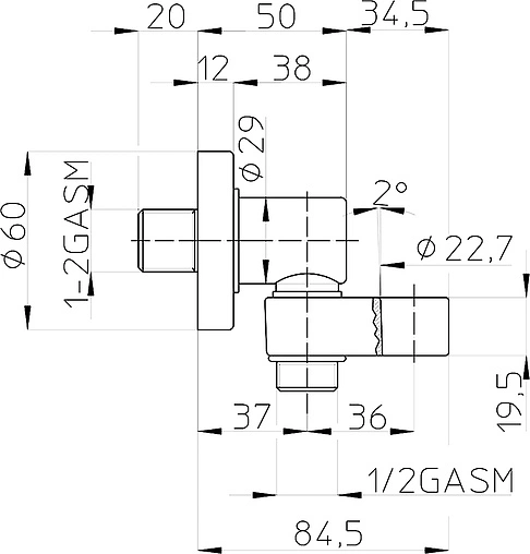 Шланговое подключение с держателем Bossini Nikita золото C54000.021