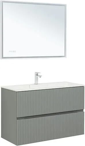 Тумба под умывальник Aquanet Джейн 100 мисти грин 00313320