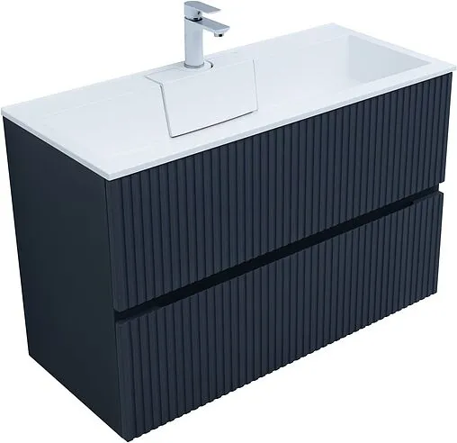 Тумба-умывальник Aquanet Джейн 100 маренго 00313304+