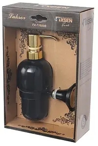 Дозатор для жидкого мыла Fixsen Luksor чёрный/золото FX-71612B Дозатор для жидкого мыла Fixsen Luksor чёрный/золото FX-71612B, 2