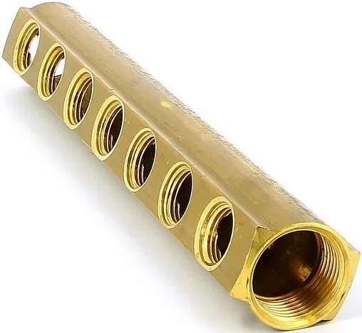 Коллектор распределительный проходной 7 отводов 1&quot;в/в x ½&quot;в Tiemme 1970048