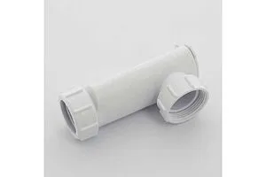 Горизонтальный самозакрывающийся сливной клапан Mc Alpine белый WHB1-32, 4