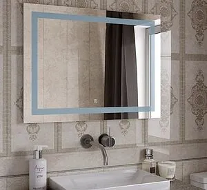 Зеркало с подсветкой Continent Rimini Led 70x50 белый ЗЛП680, 4