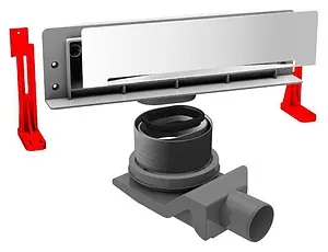 Лоток душевой Set встраиваемый в стену 310мм h=56мм 0.8л/сек Pestan Confluo Wall Drain 300 13100060, 1