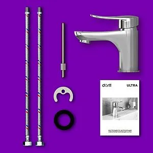 Смеситель для раковины Dorff Ultra хром D5002100 Смеситель для раковины Dorff Ultra хром D5002100, 3