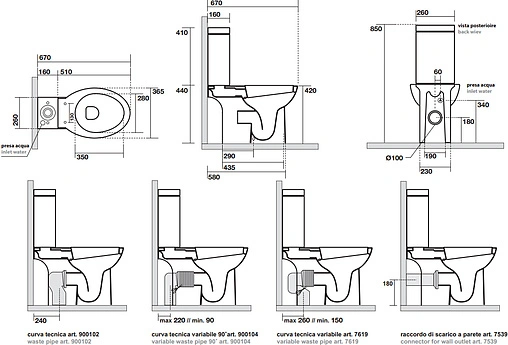Унитаз-компакт Kerasan Bit белый 441701+448101+750990