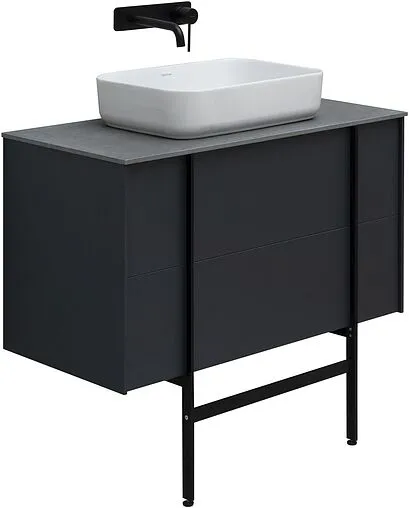 Тумба под умывальник подвесная Allen Brau Reality 90 антрацит 1.32006.AM