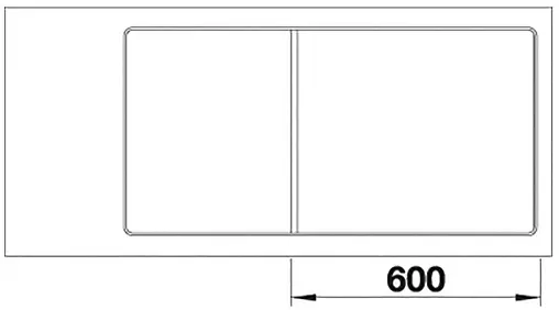 Мойка кухонная Blanco Axia III 6 S-F 100 L (доска стекло) тёмная скала 524670