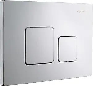 Клавиша смыва для унитаза Aquanika Basic B-type 01.02.09 хром матовый, 3