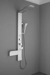 Душевая панель со смесителем для душа Aquanet хром матовый SL2015CS-1 Душевая панель со смесителем для душа Aquanet хром матовый SL2015CS-1, 4