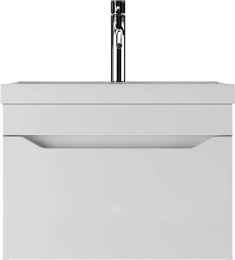 Тумба-умывальник подвесная Айсберг Ева 60 белый DA5901T+4670142930044