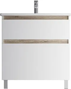 Тумба под умывальник напольная Am.Pm X-Joy 80 белый/светлое дерево M85AFSX0802WG, 1