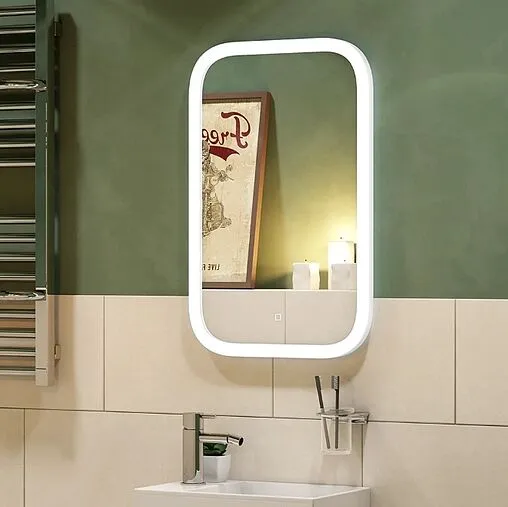 Зеркало с подсветкой Continent Mini Led 40x70 белый ЗЛП852