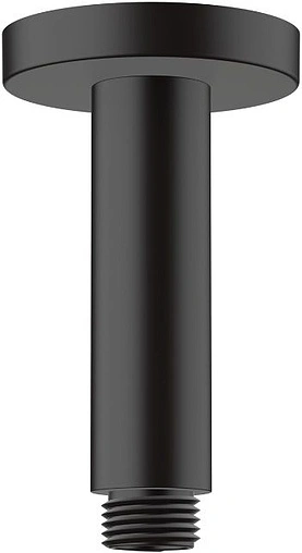 Держатель верхнего душа на потолок Hansgrohe Vernis Blend 100 чёрный матовый 27804670