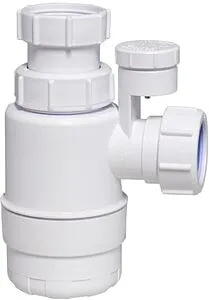 Сифон бутылочный для раковины Mc Alpine белый MRW2-SV-NW, 1