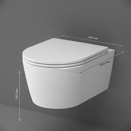 Унитаз подвесной безободковый Am.Pm Func FlashClean белый C8F1700SC