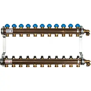 Группа коллекторная без расходомеров 11 отводов 1"в/в x ¾"ек Watts HKV 10004190 Группа коллекторная без расходомеров 11 отводов 1"в/в x ¾"ек Watts HKV 10004190, 1