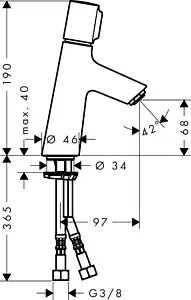 Смеситель для раковины Hansgrohe Talis Select S 80 хром 72041000 Смеситель для раковины Hansgrohe Talis Select S 80 хром 72041000, 2