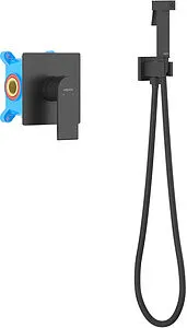 Гигиенический душ со смесителем Aquatek Лира чёрный матовый AQ1419MB, 1