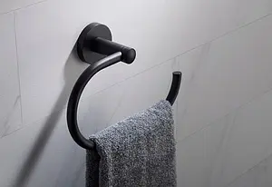 Полотенцедержатель Timo Saona чёрный матовый 13050/03, 3