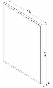 Зеркало с подсветкой Continent Life Led 50 серый ЗЛП514, 2