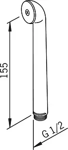 Лейка ручного душа Oras хром 242031, 2