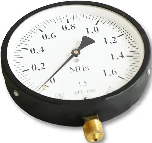 Манометр радиальный Багория МТ-160мм 16 бар 20х1.5мм 182102413