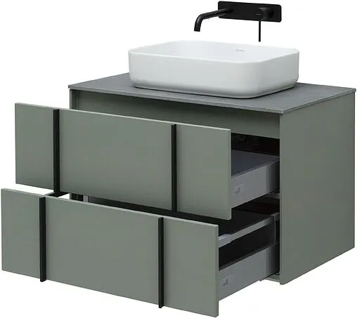 Тумба-умывальник подвесная Allen Brau Reality 80 олива 1.32005.CGM+