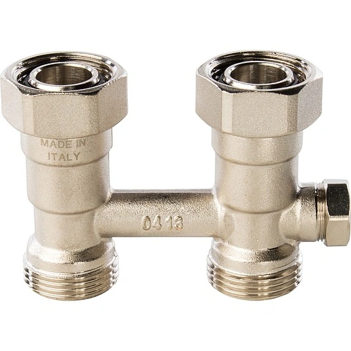 Узел нижнего подключения радиатора с байпасом прямой ¾&quot;ек x ¾&quot;ек Stout SVH-0001-000020