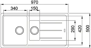 Мойка кухонная Franke Basis BFG 651 миндаль 114.0313.262, 2