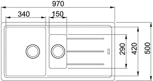 Мойка кухонная Franke Basis BFG 651 миндаль 114.0313.262