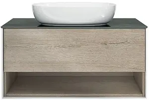 Тумба-умывальник подвесная Kerama Marazzi Plaza Modern 100 дуб орегон PL.M.100.1\OAK.O+ Тумба-умывальник подвесная Kerama Marazzi Plaza Modern 100 дуб орегон PL.M.100.1\OAK.O+, 1