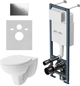 Комплект 6 в 1 Am.Pm Jupiter IS110151.DX77C1738 с кнопкой хром глянцевый Комплект 6 в 1 Am.Pm Jupiter IS110151.DX77C1738 с кнопкой хром глянцевый, 3