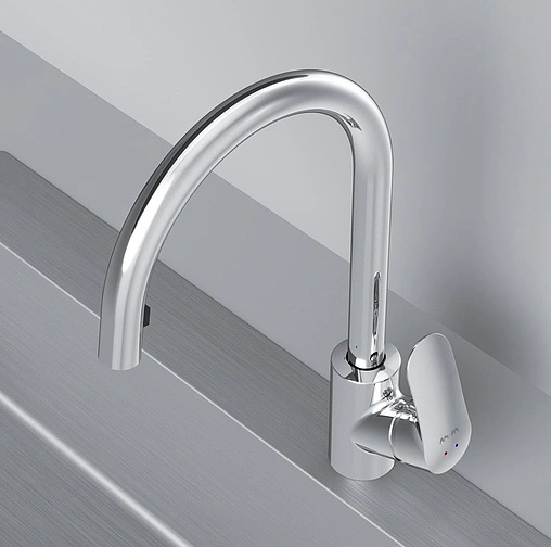 Смеситель для кухни с выдвижным изливом Am.Pm Like хром F8012000