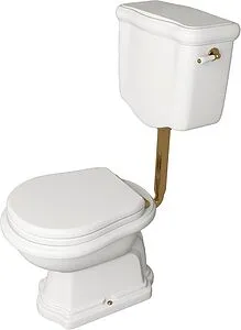 Унитаз со средним бачком Kerasan Retro белый 101001+107201+ Унитаз со средним бачком Kerasan Retro белый 101001+107201+, 4