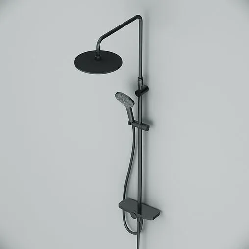 Душевая система со смесителем для душа Am.Pm Like чёрный матовый F0780222 Душевая система со смесителем для душа Am.Pm Like чёрный матовый F0780222