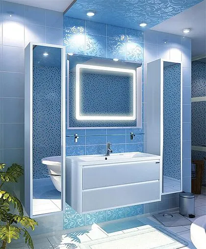 Шкаф-пенал подвесной Aquaton Римини new 35 белый глянец 1A232703RN010