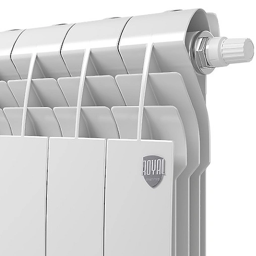 Радиатор биметаллический 10 секций нижнее правое подключение Royal Thermo BiLiner VD 350 Bianco Traffico RTBBTVDR35010