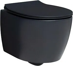 Унитаз подвесной безободковый Allen Brau Fantasy черный матовый 4.11004.31, 1