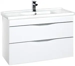 Тумба-умывальник Aquanet Эвора 100 белый 00185195+00182325 Тумба-умывальник Aquanet Эвора 100 белый 00185195+00182325, 1