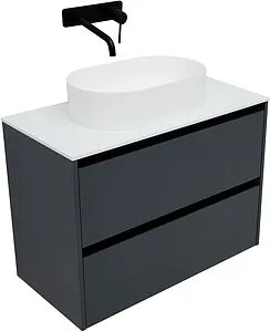 Тумба-умывальник подвесная Allen Brau Activity 90 антрацит 1.34005.AM+, 3