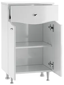 Комод напольный Айсберг Волна 50 белый DA1001K, 3