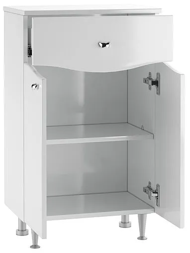 Комод напольный Айсберг Волна 50 белый DA1001K