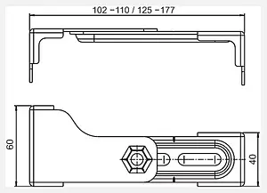 Комплект креплений для инсталляции Sanit 17.257.00.T000, 2