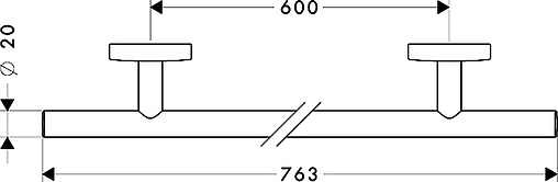 Полотенцедержатель Hansgrohe Logis хром 40516000